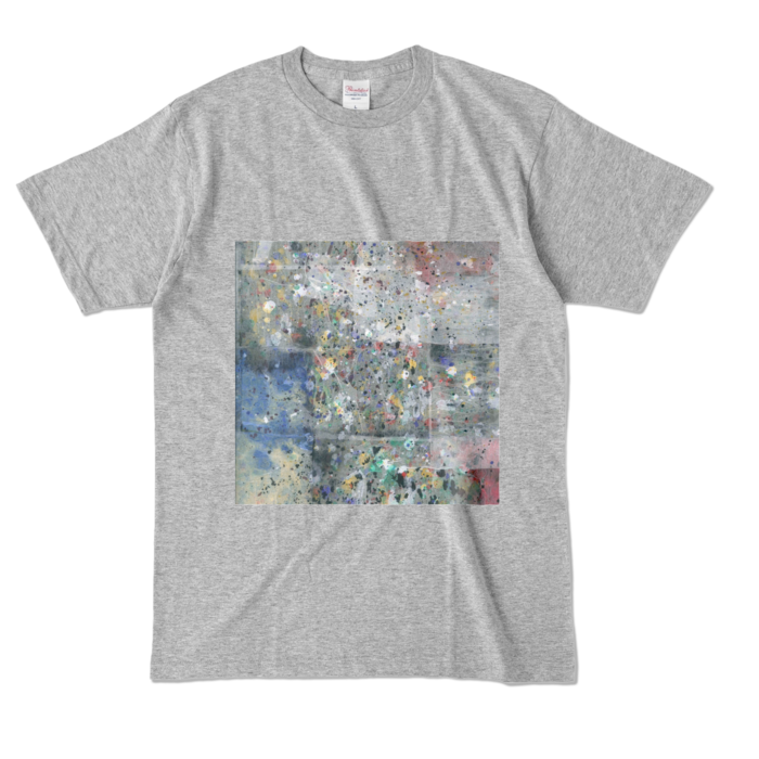 カラーTシャツ - L - 杢グレー (濃色)