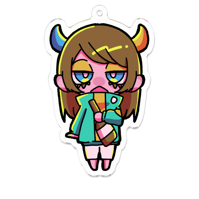 いとへんアクリルキーホルダー -M- 70 x 70 (mm)