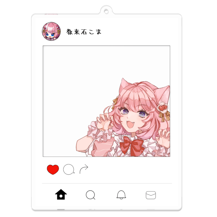 アクリルキーホルダー - 100 x 100 (mm)