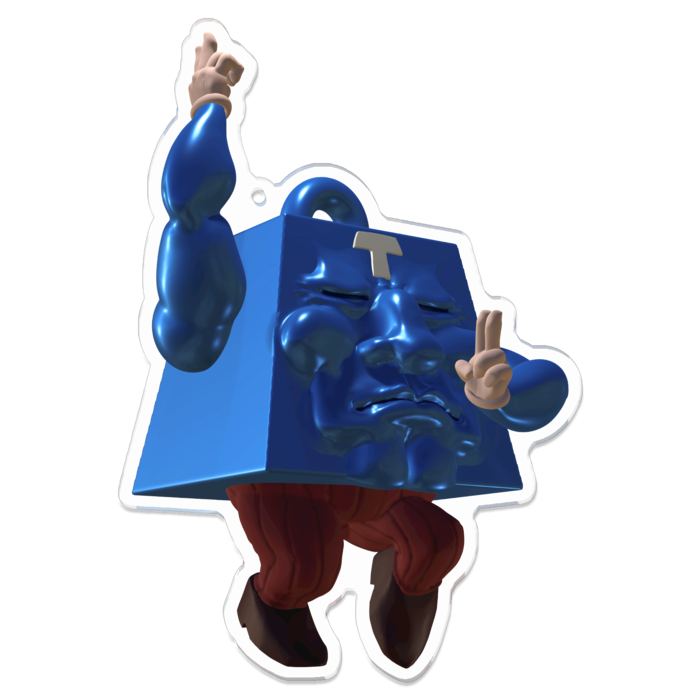 アクリルキーホルダー - 100 x 100 (mm)