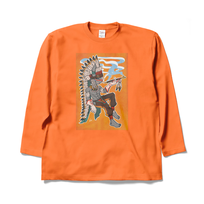 ロングスリーブTシャツ - XL - オレンジ