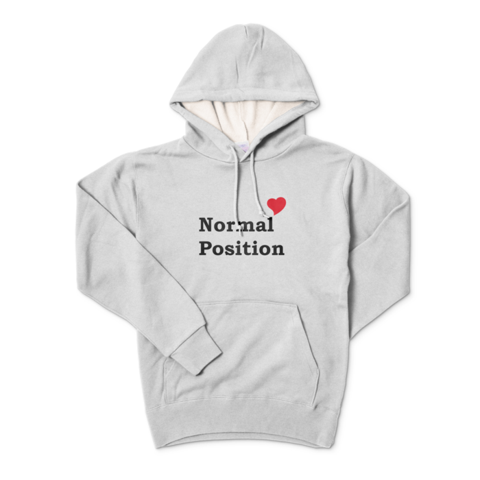 Normal Position パーカーG - S - 杢グレー