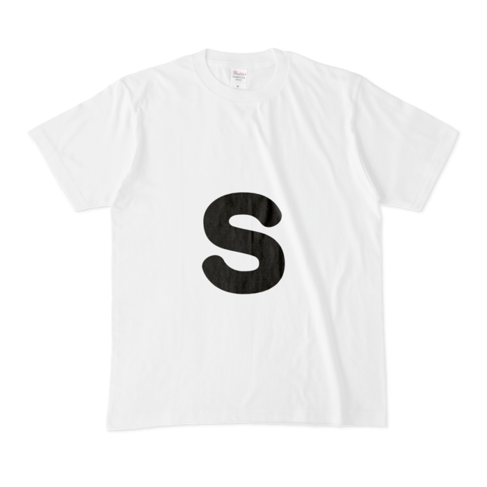 「s」（小文字）Tシャツ - M - 白