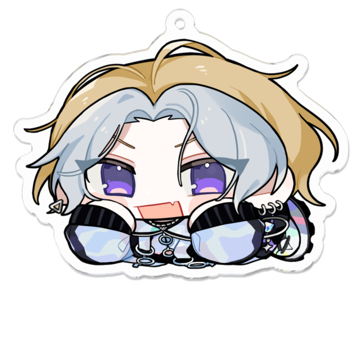 😃（寝そべり） - 70 x 70 (mm)