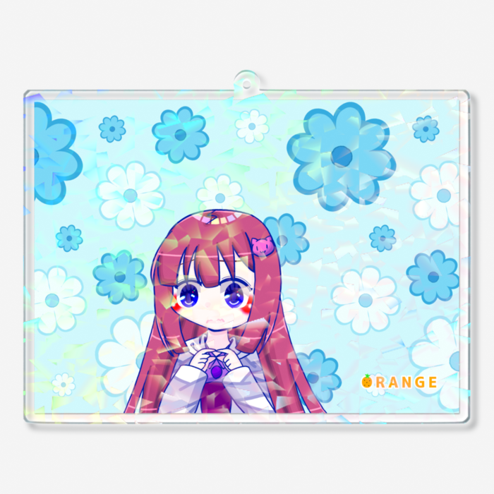 ホログラムアクリルキーホルダー - 100 × 100mm