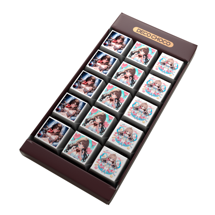 DECOチョコ - 列ごとにデザイン