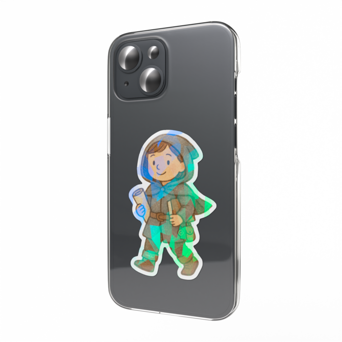 ホログラムスマホステッカー - 縦