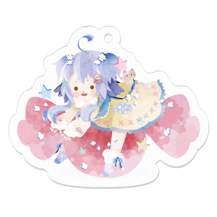 アクリルキーホルダー - 50 x 50 (mm)