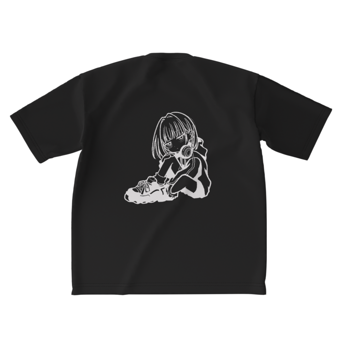 ビッグシルエットTシャツ - XL - 黒