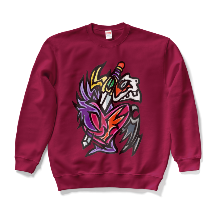 スウェット - L - バーガンディ