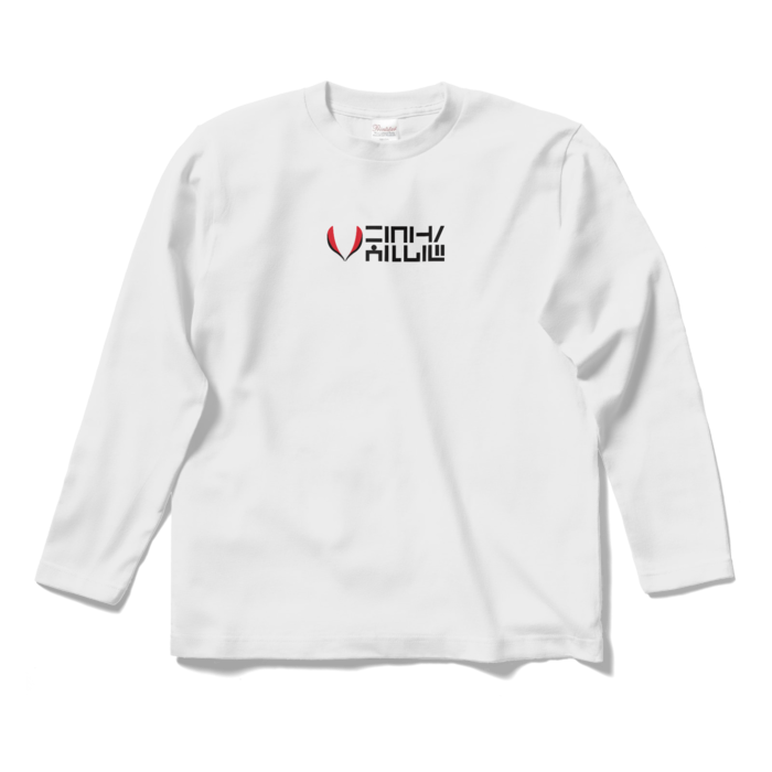 ロングスリーブTシャツ ホワイト - S - 赤×白柄