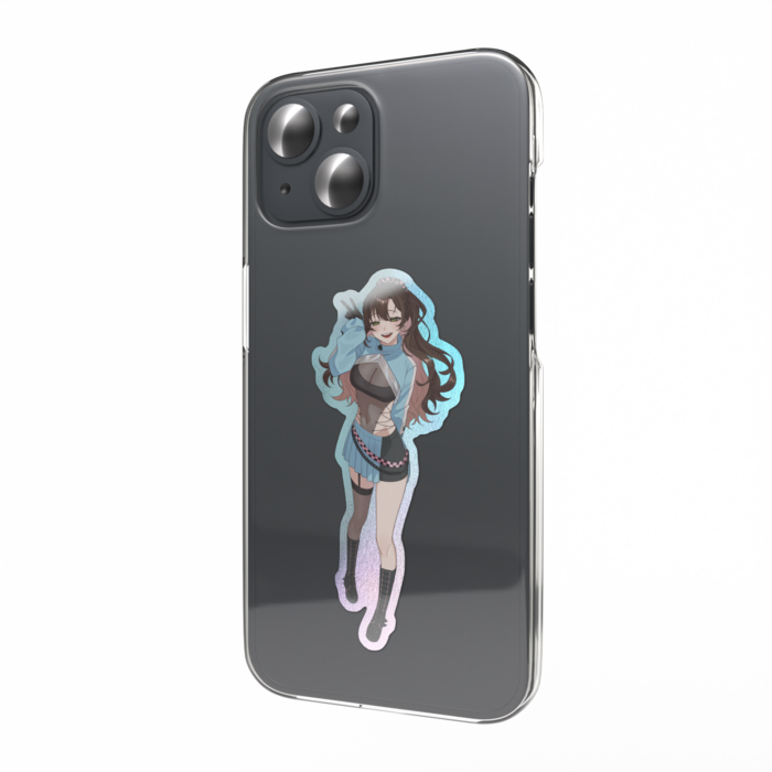 オーロラスマホステッカー - 縦