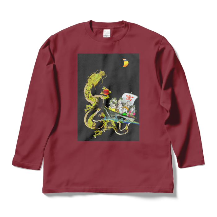 ロングスリーブTシャツ - L - バーガンディ