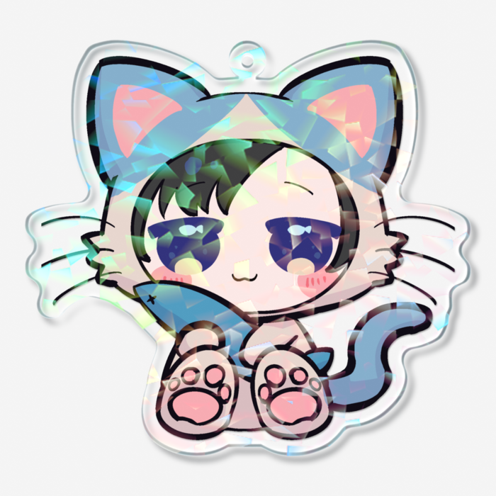 ホログラムアクリルキーホルダー - 70 × 70mm