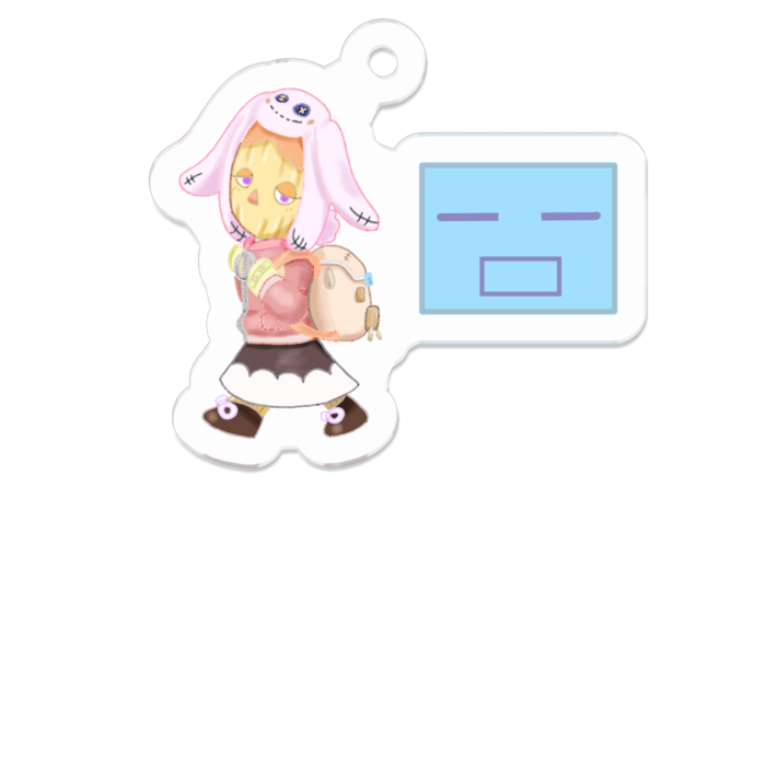 アクリルキーホルダー(コーティング) - 50 x 50 (mm)