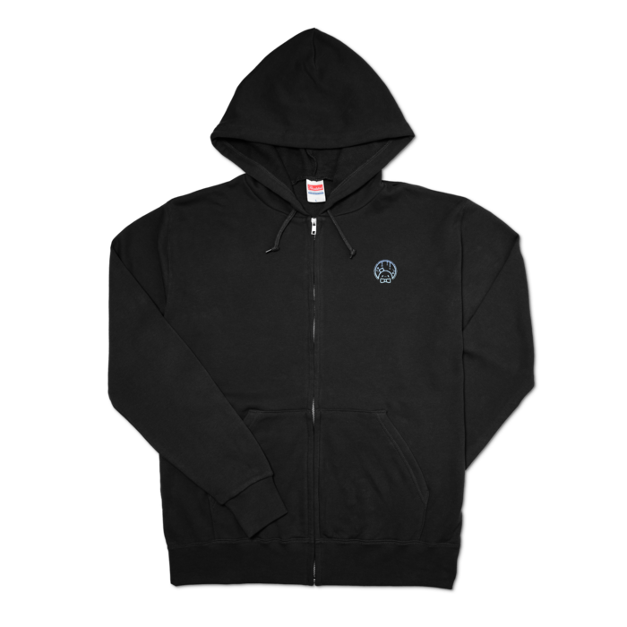ジップパーカー - L - ブラック