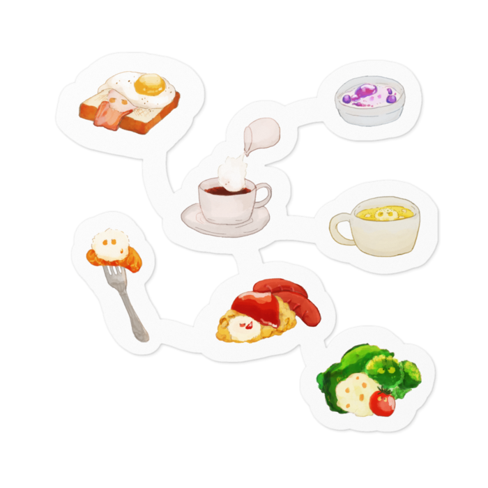 ステッカー - 100 x 100 (mm)