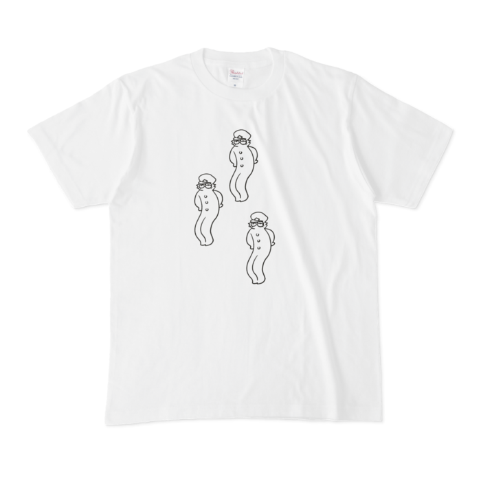 Tシャツ - M - 白(3人鶴多)