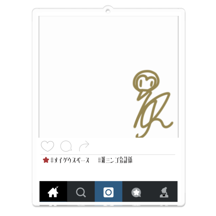 アクリルキーホルダー - 100 x 100 (mm)