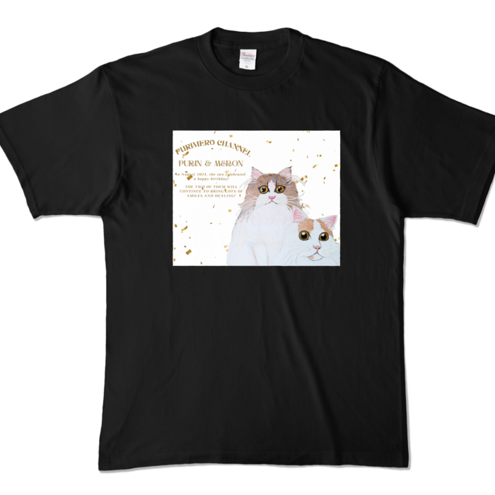 カラーTシャツ - XL - ブラック (濃色)