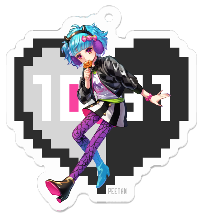 アクリルキーホルダー - 50 x 50 (mm)