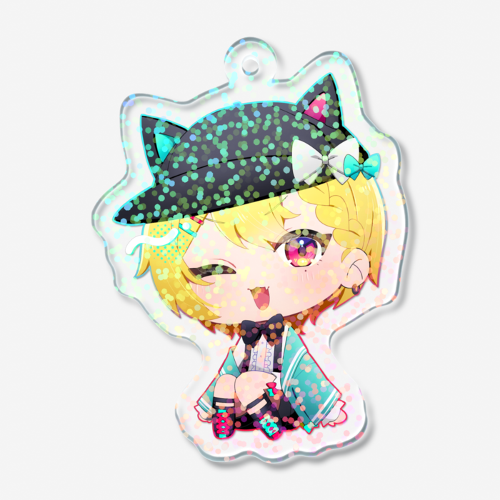 ホログラムアクリルキーホルダー - 50 × 50mm