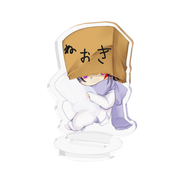 アクリルフィギュア(ねおきのSDまくら) - 50x50mm