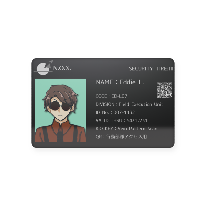 エディ・エル プラスチックカード - 会員証（85.6 × 54mm）(1)
