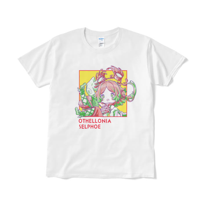 ちびキャラ「審判セルフィ」デザインTシャツ（L/ホワイト）