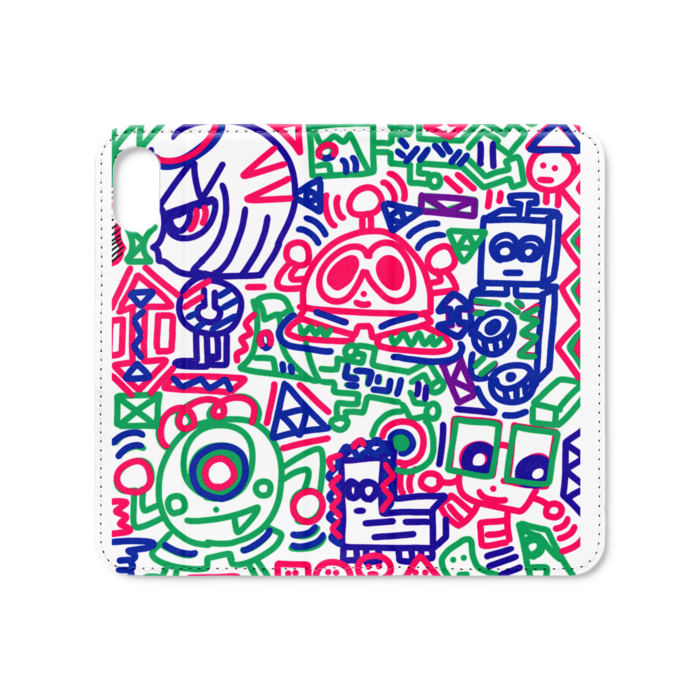 手帳型iPhoneケース(ベルトなし) - iPhone XS / X - ストラップ穴 なし