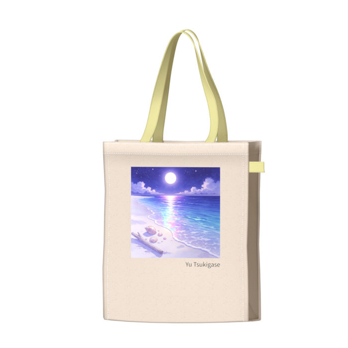 ツートンカラーバッグ - イエロー - W34 × H41 × D14cm