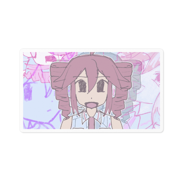 ホワイト　ステッカー - 100 x 100 (mm)