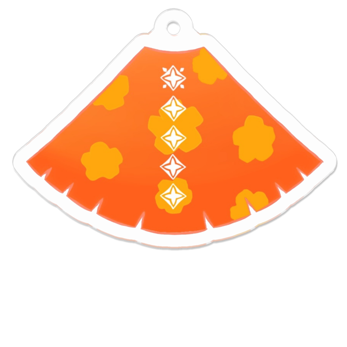 花柄ケープ　50 x 50 (mm)