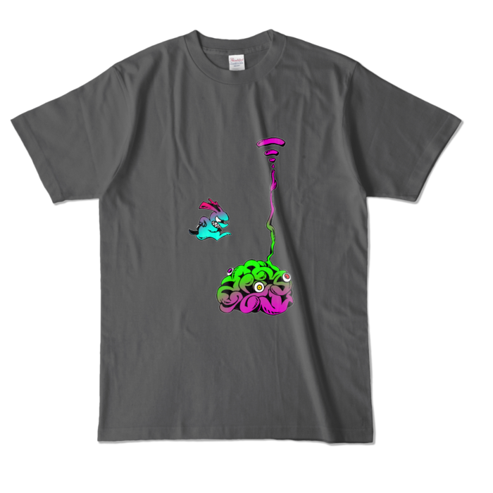 カラーTシャツ - L - チャコール (濃色)(2)