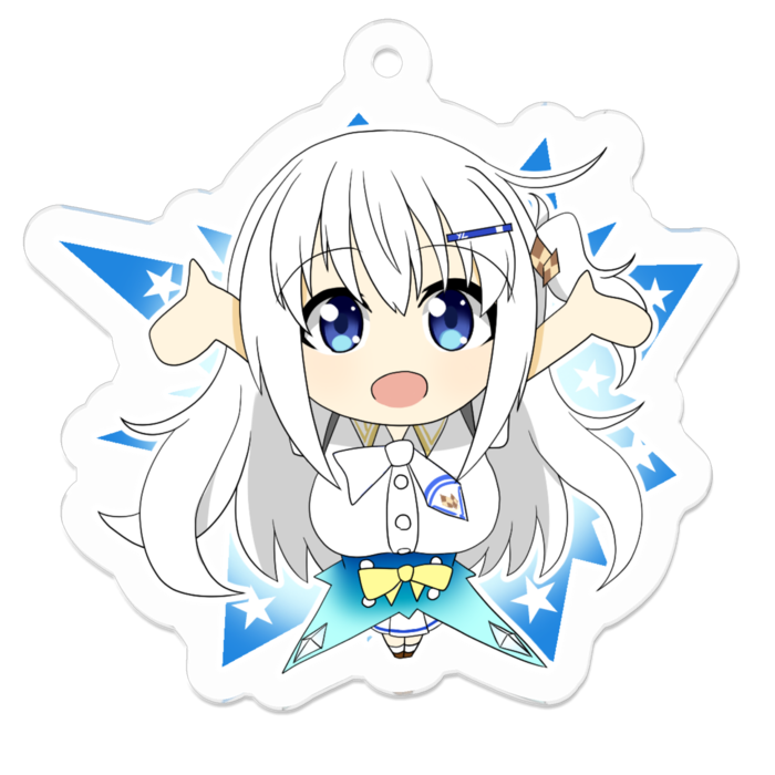 アクリルキーホルダー（コーティング） - 50 x 50 (mm)