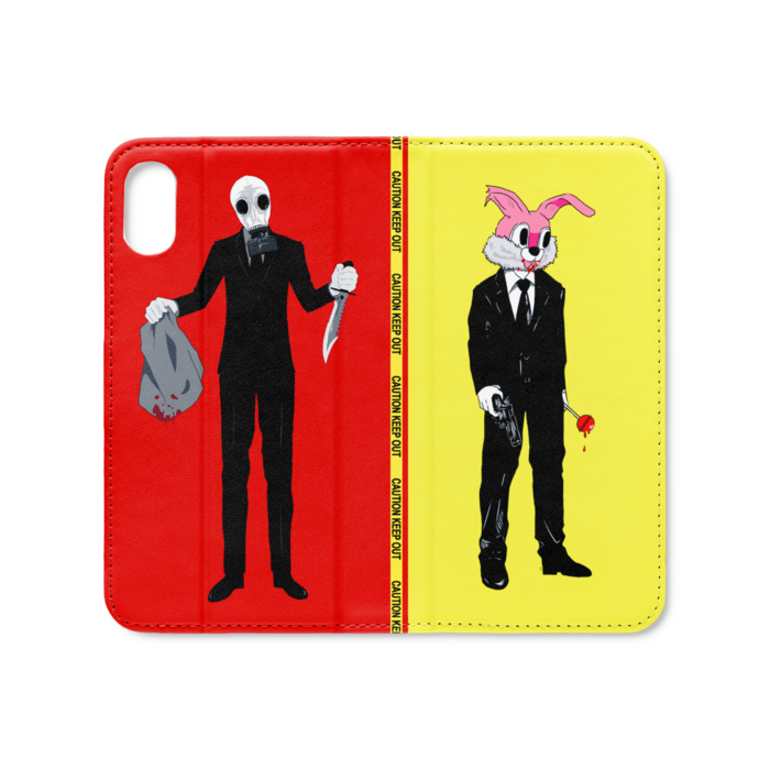 手帳型iPhoneケース(ベルトなし) - iPhone XS / X - ストラップ穴 なし