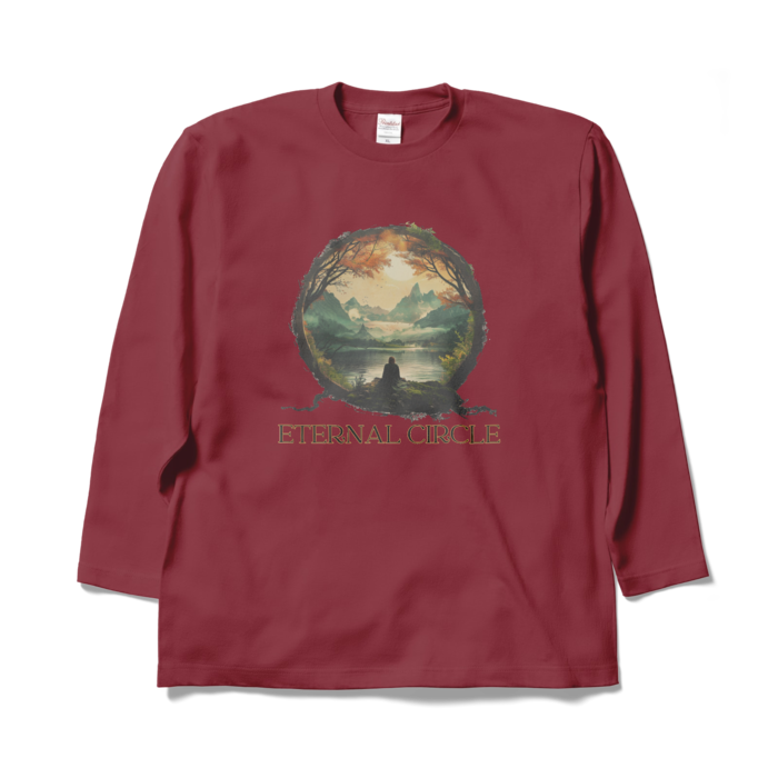 ロングスリーブTシャツ - XL - バーガンディ