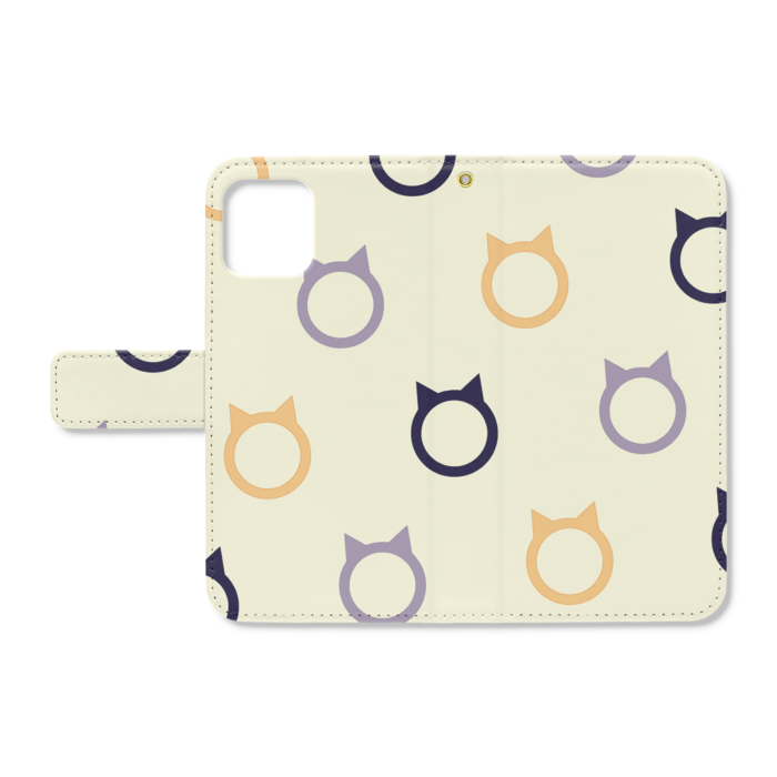 手帳型iPhoneケース - iPhone11Pro - ストラップ穴 あり