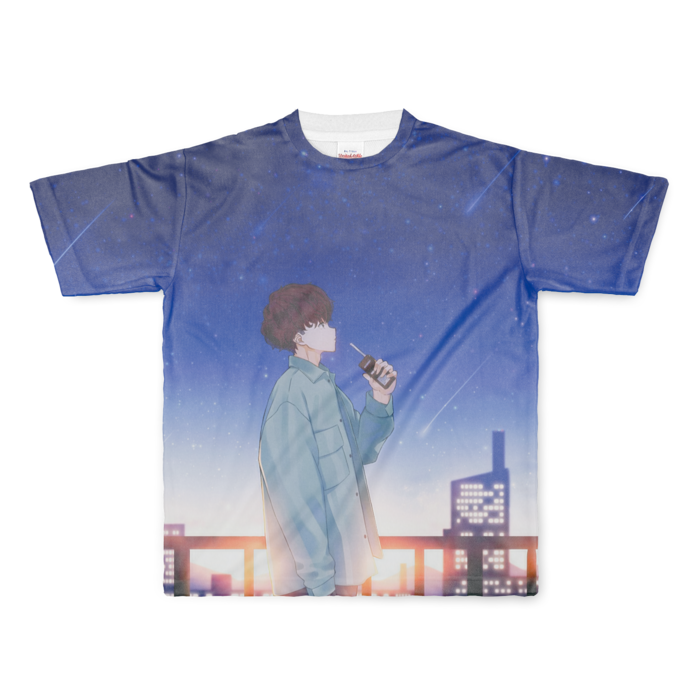 フルグラフィックTシャツ - L - 正面印刷のみ