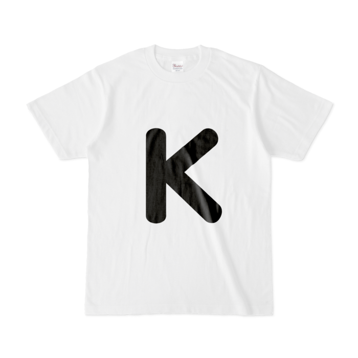 「K」(大文字)Tシャツ - S - 白