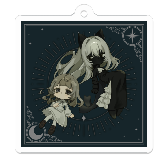 アクリルキーホルダー - 50 x 50 (mm)