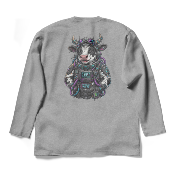 ロングスリーブTシャツ - L - 杢グレー(1)
