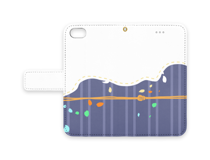 手帳型iPhoneケース - iPhone7 - ストラップ穴 あり