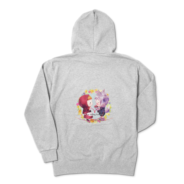 ジップパーカー - XL - 杢グレー