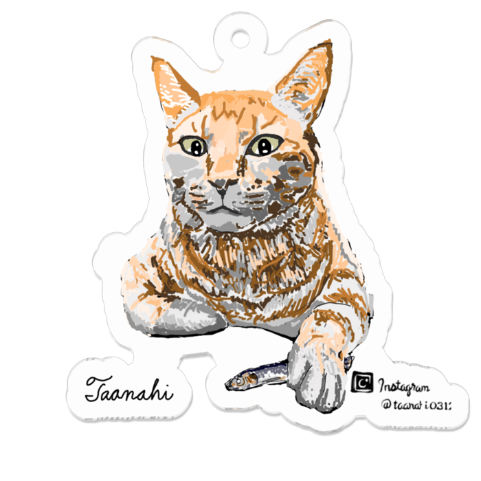 アクリルキーホルダー - 50 x 50 (mm)