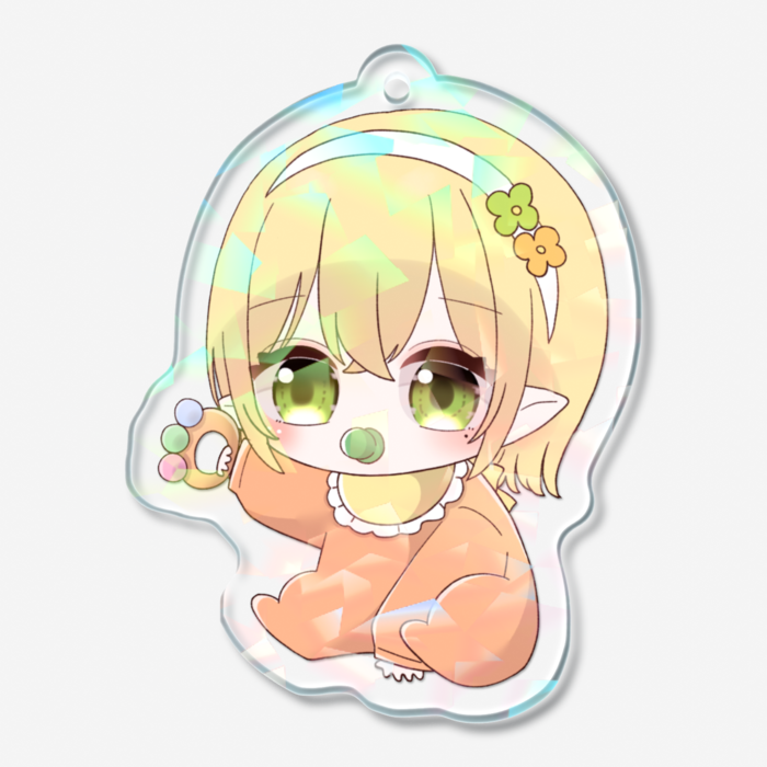 ホログラムアクリルキーホルダー - 50 × 50mm