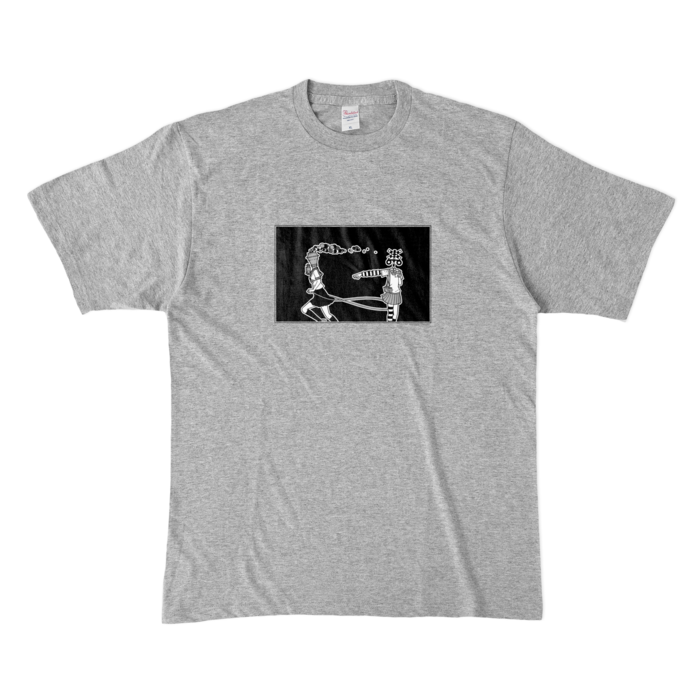 カラーTシャツ(濃色) - XL - 杢グレー