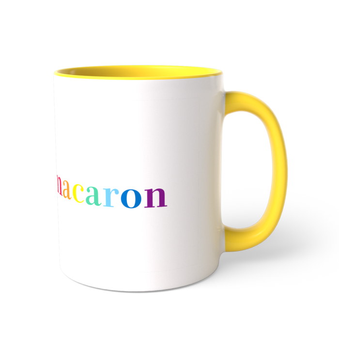 マカロンマグカップ　イエロー