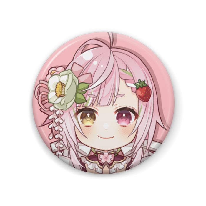 SD缶バッジ(桃)