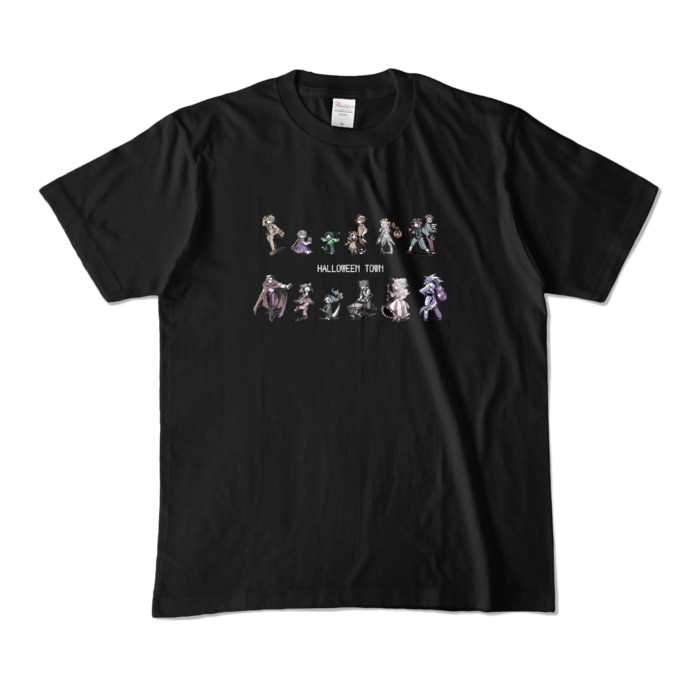 カラーTシャツ(濃色) - M - 正面 - ブラック